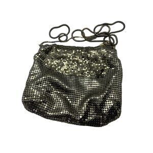 Whiting & Davis Silver Mesh Flip Top New years Evening Bag